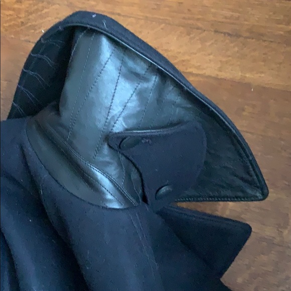 Rag & Bone wool and leather pea coat - Picture 6 of 8